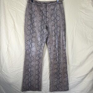 INC International Concepts Pants Womens 8 Snakeskin Print Straight Lined Y2K
